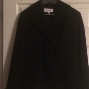 Brand New Calvin Klein Black Women's Peacoat